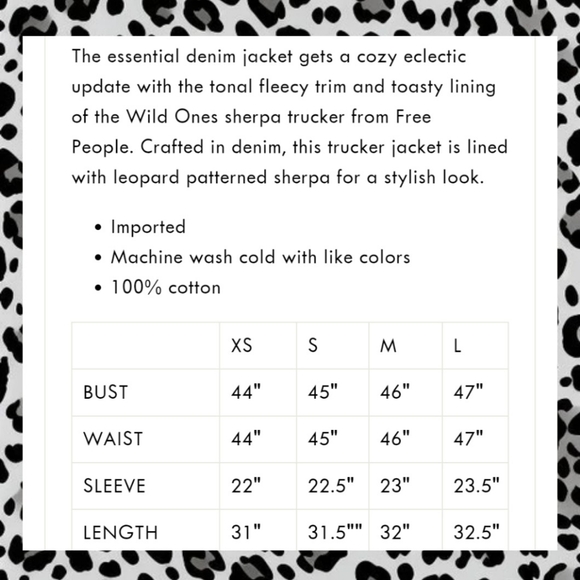 Free People We The Free Wild Ones Denim Sherpa Trucker Jacket - Picture 7 of 12